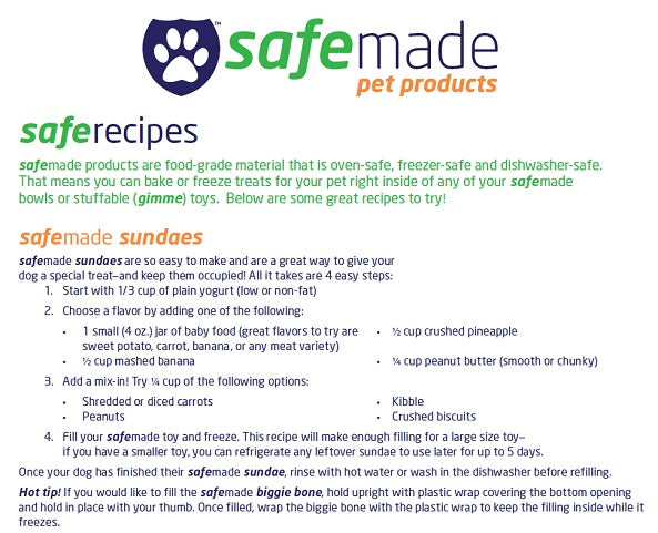 SafeMade Pet Recipes