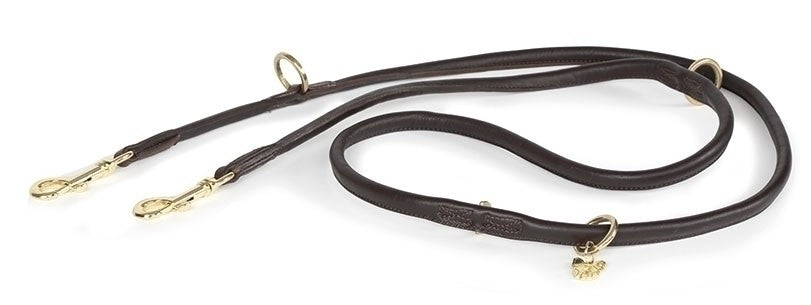 Shires Digby & Fox Rolled Leather Dog Training Lead