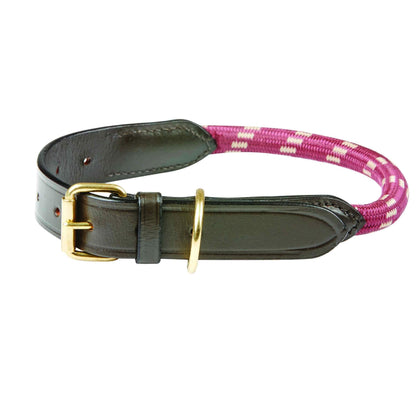 Weatherbeeta Rope Leather Dog Collar