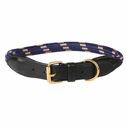 Weatherbeeta Rope Leather Dog Collar