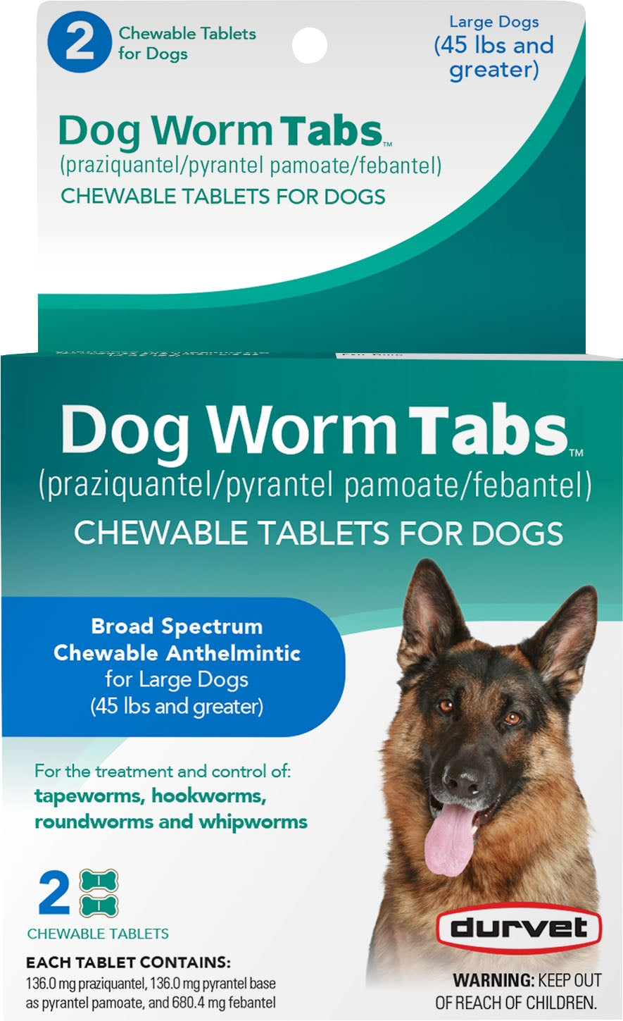 Durvet Dog Worm Chewable Tabs