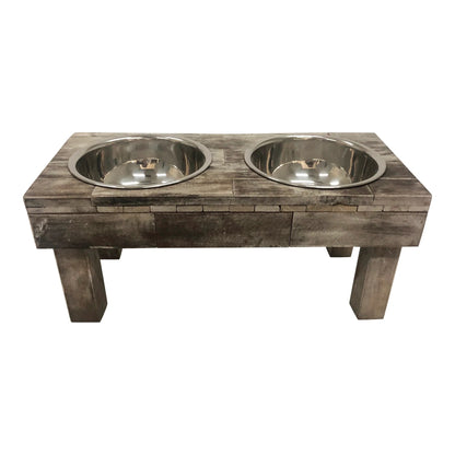 Huntley Pet Berjen Elevated Table Double Feeder