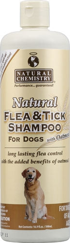 Natural Chemistry Natural Flea & Tick Shampoo with Oatmeal for Dogs