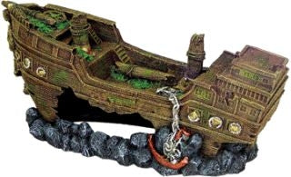 Blue Ribbon Jumbo Shipwreck Tank Ornament