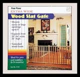 Verticle Wood Slat Pet Gate