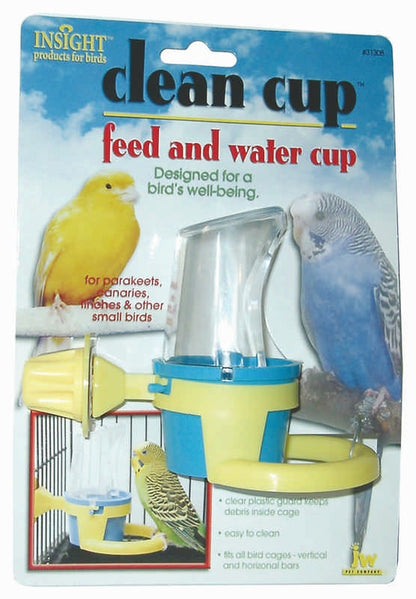 Clean Cup Feeder For Bird Cages