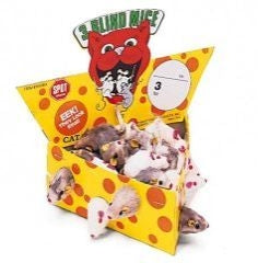 Cheesebox 24Pc Mice Display Cat Toys