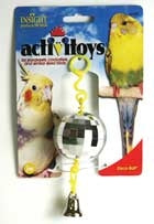 JW Pet Activitoy Disco Ball Bird Toy