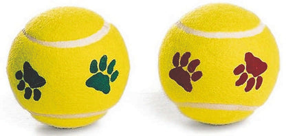 Mint Flavored Pawprint Tennis Ball