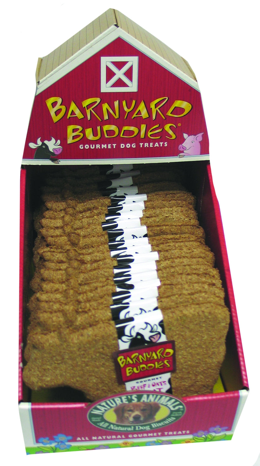 Natures Animals Barnyard Cow Biscuit 18Pk BeefOat