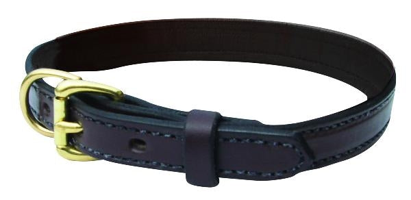 Perri's Flat Leather Dog Collar