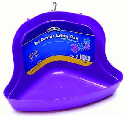 Super Pet Tall Corner Litter Pan With Quick Lock