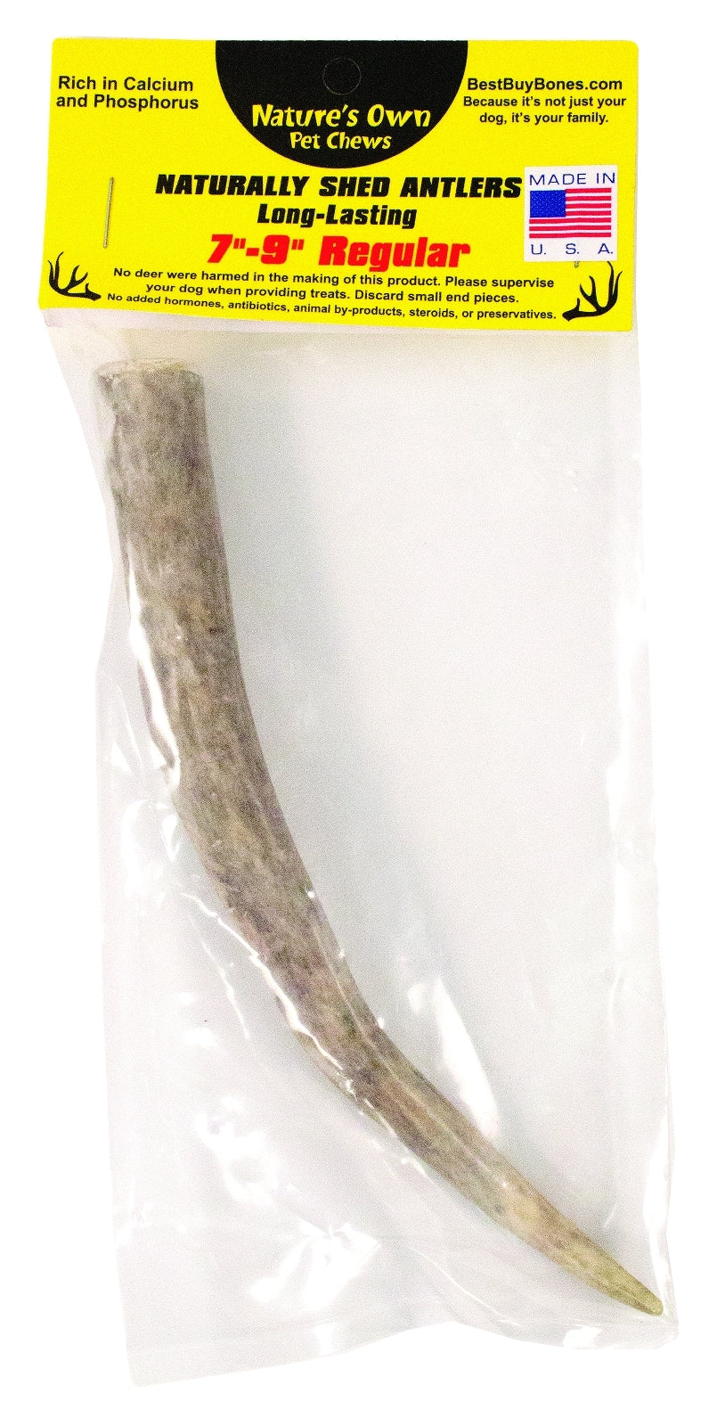 Nature's Own Pet Chews Packaged Regular Naturally Shed Antler