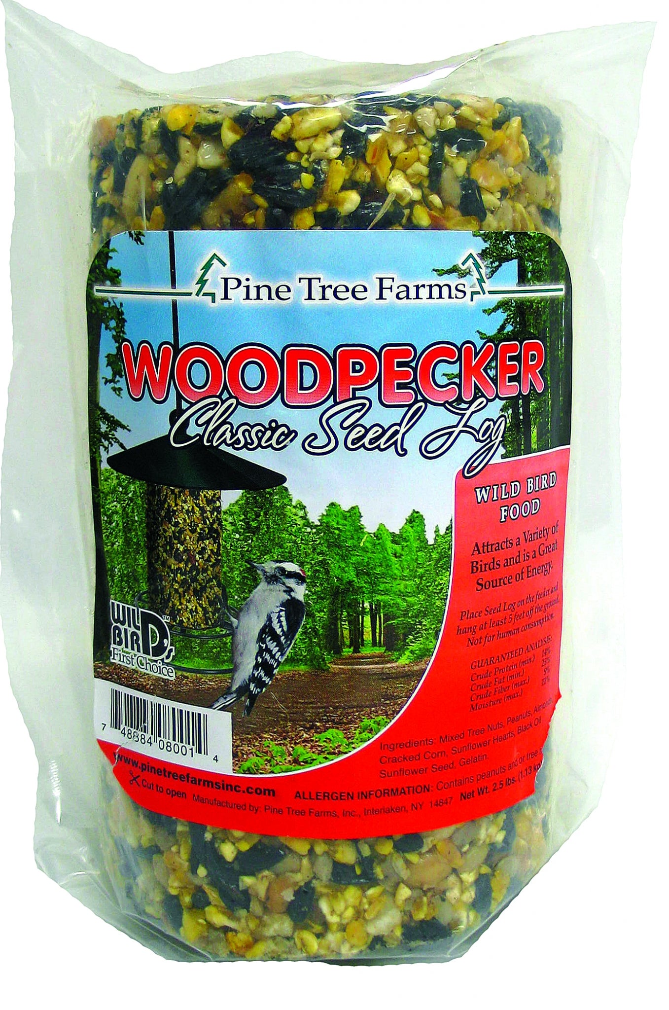 Pine Tree Farms Woodpecker Classic Seed Log