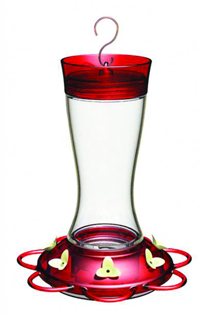 More Birds Garnet Hummingbird Feeder 20oz Red