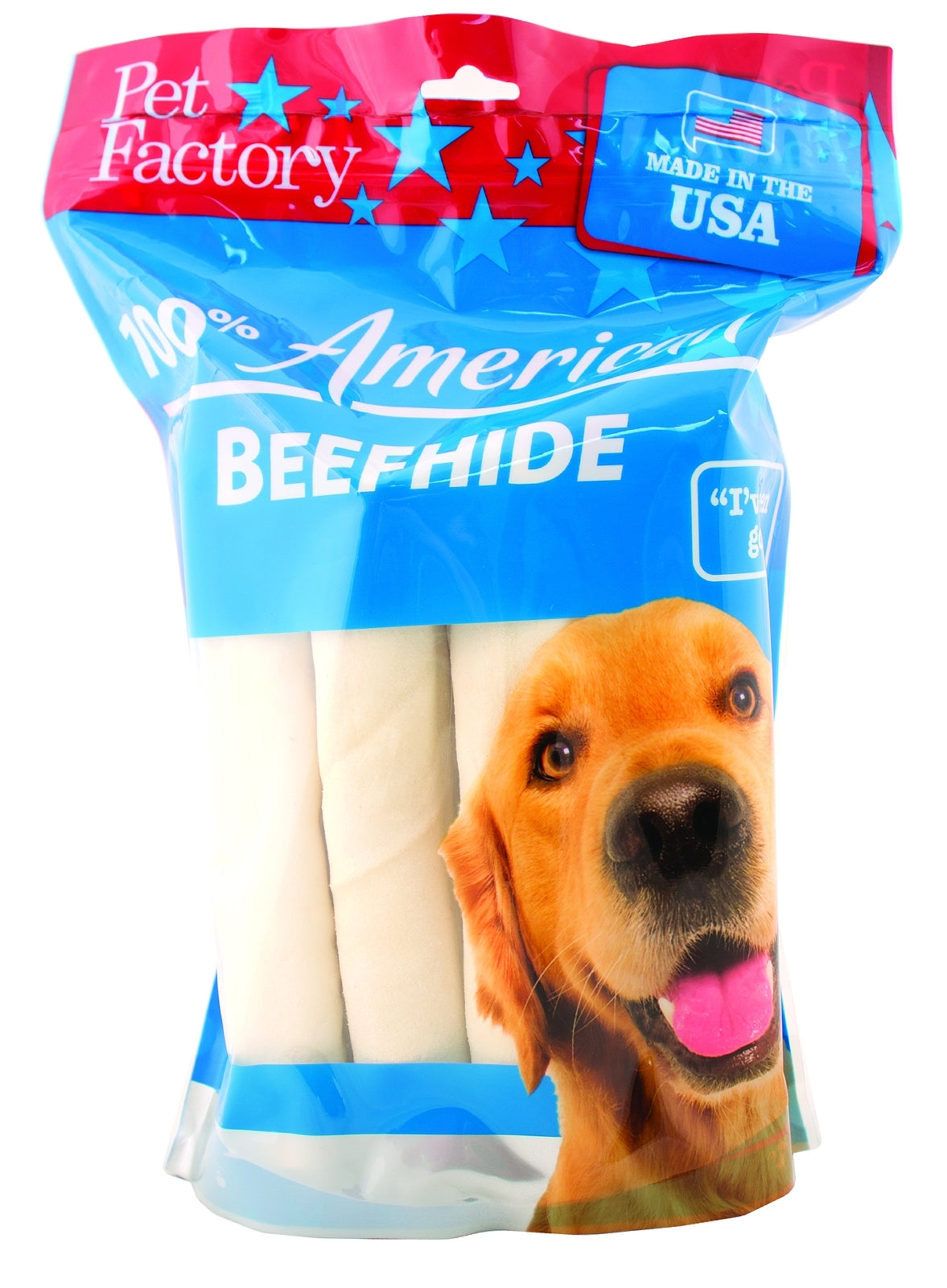 Pet Factory American Beefhide Retriever Rolls Dog Chew