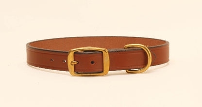 Tory Leather Wide Leather Dog Collar