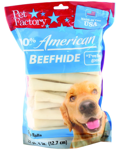 Pet Factory American Beefhide Chip Rolls Dog Chew