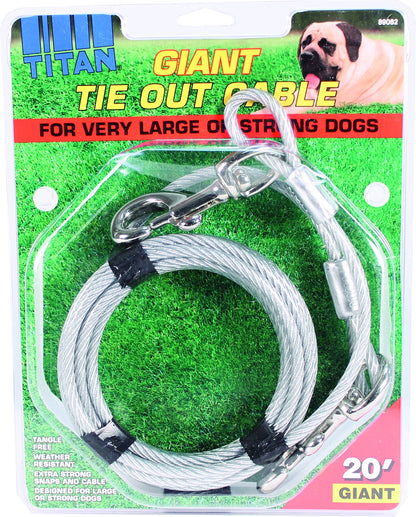 Titan Giant Cable Dog Tie Out