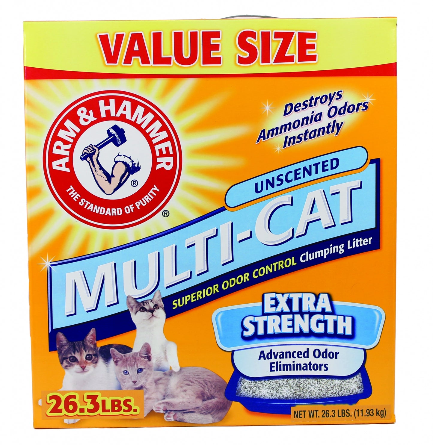 Arm & Hammer Multi-Cat Unscented Litter - Extra Strength