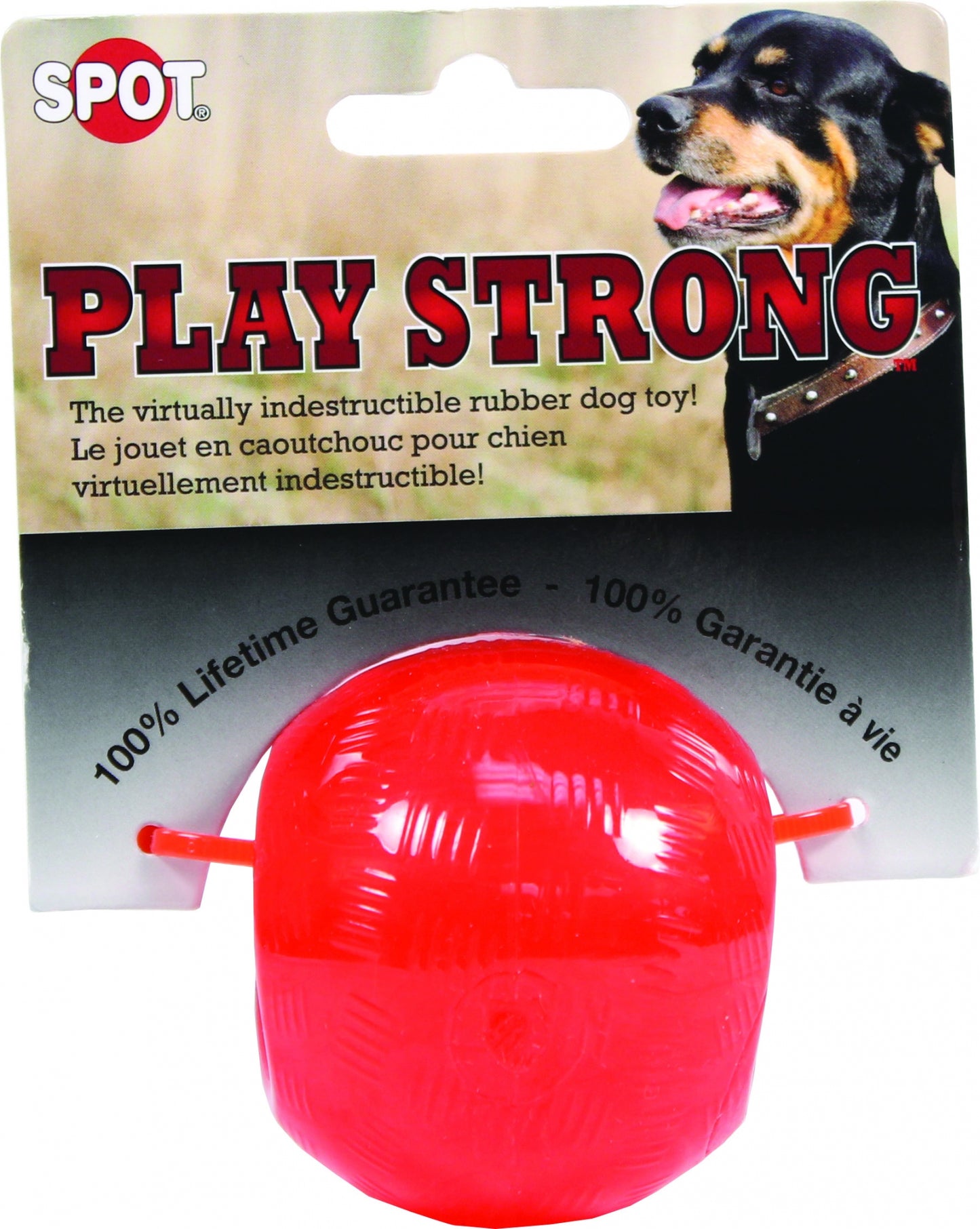 SPOT Play Strong Rubber Ball Dog Toy