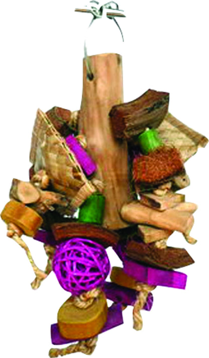 Java Wood Chunky Monster Bird Toy