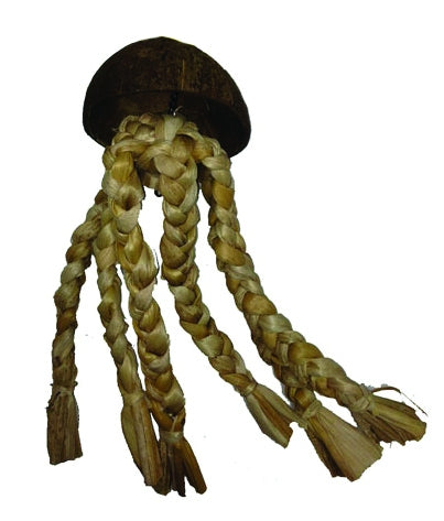 Java Wood Jelly Fish Bird Toy