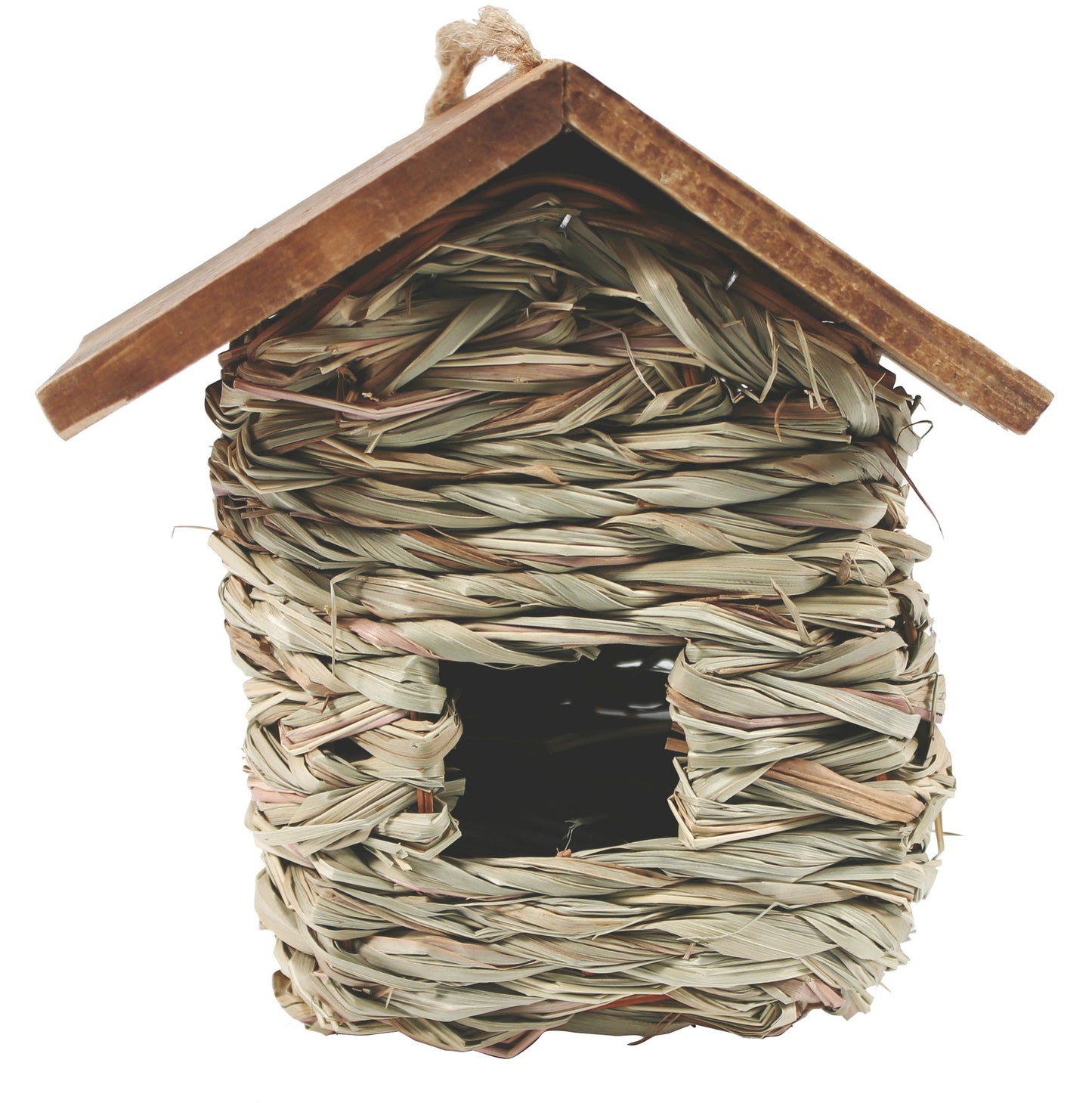 Hanging Grass Roosting Pocket with Roof