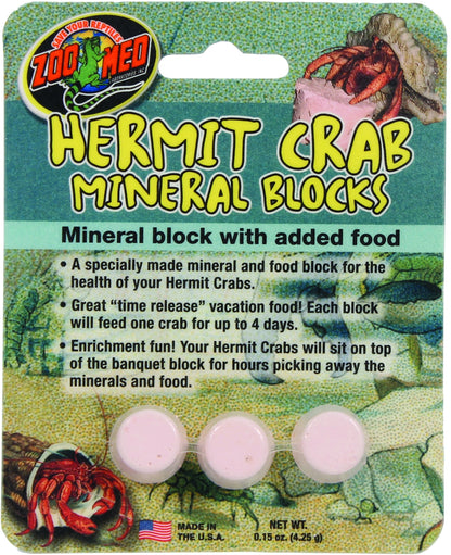 Zoo Med Mineral Blocks With Added Food 3 Blocks