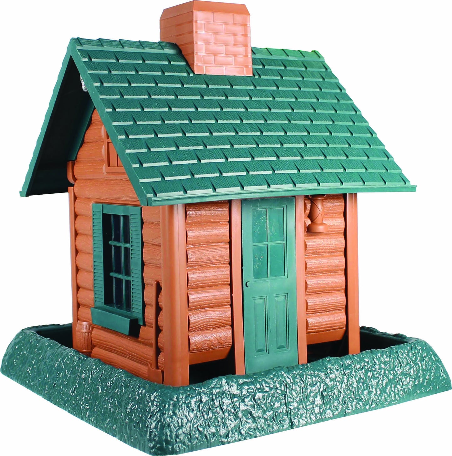 Village Collection Log Cabin Bird Feeder