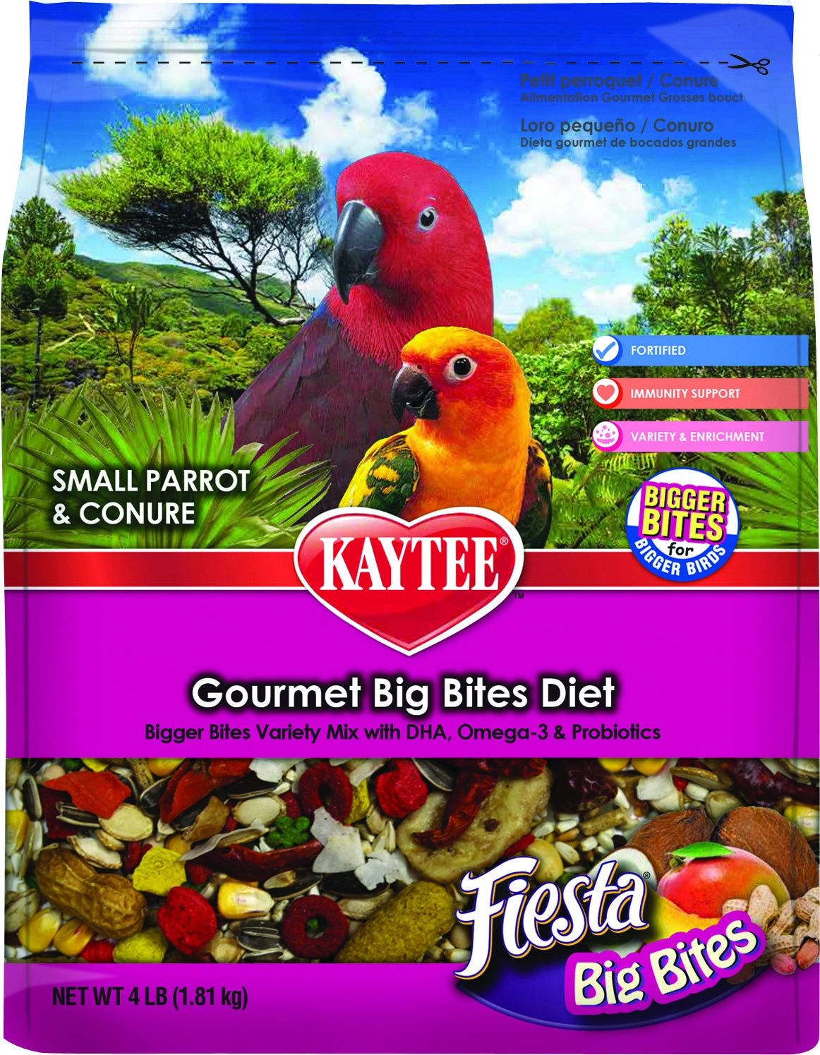 Kaytee Fiesta Big Bites Bag For Small Parrots & Conures