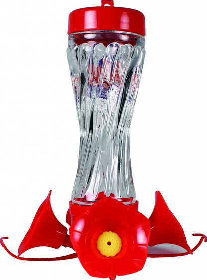 Audubon Swirled Glass Hummingbird Feeder