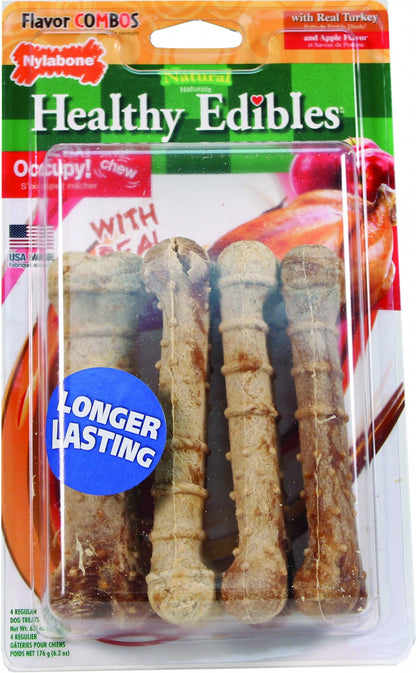 Nylabone Healthy Edibles Combo Turkey & Apple