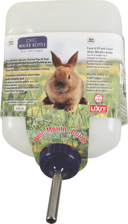 Lixit Wide Mouth Rabbit Water Bottle