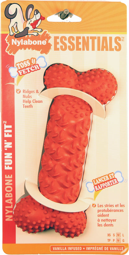 Nylabone Fun N Fit Rubber Braided Bone