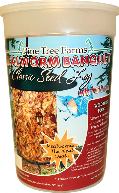 Pine Tree Farms Mealworm Banquet Classic Log