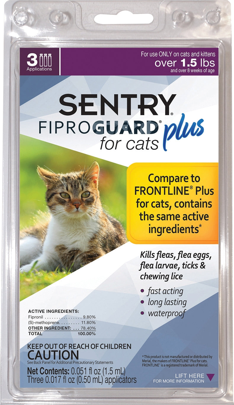 Sentry Fiproguard Plus Cat Flea & Tick Spot-On