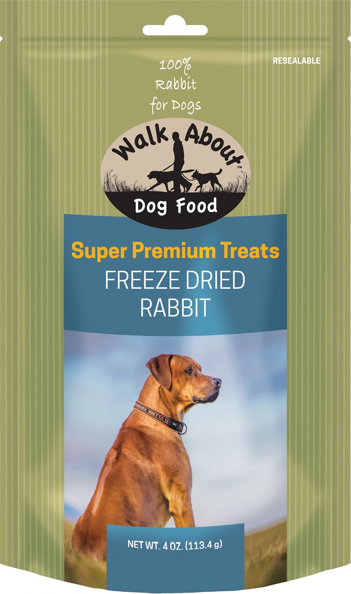 Walkabout Freeze Dried Dog Treats - Rabbit