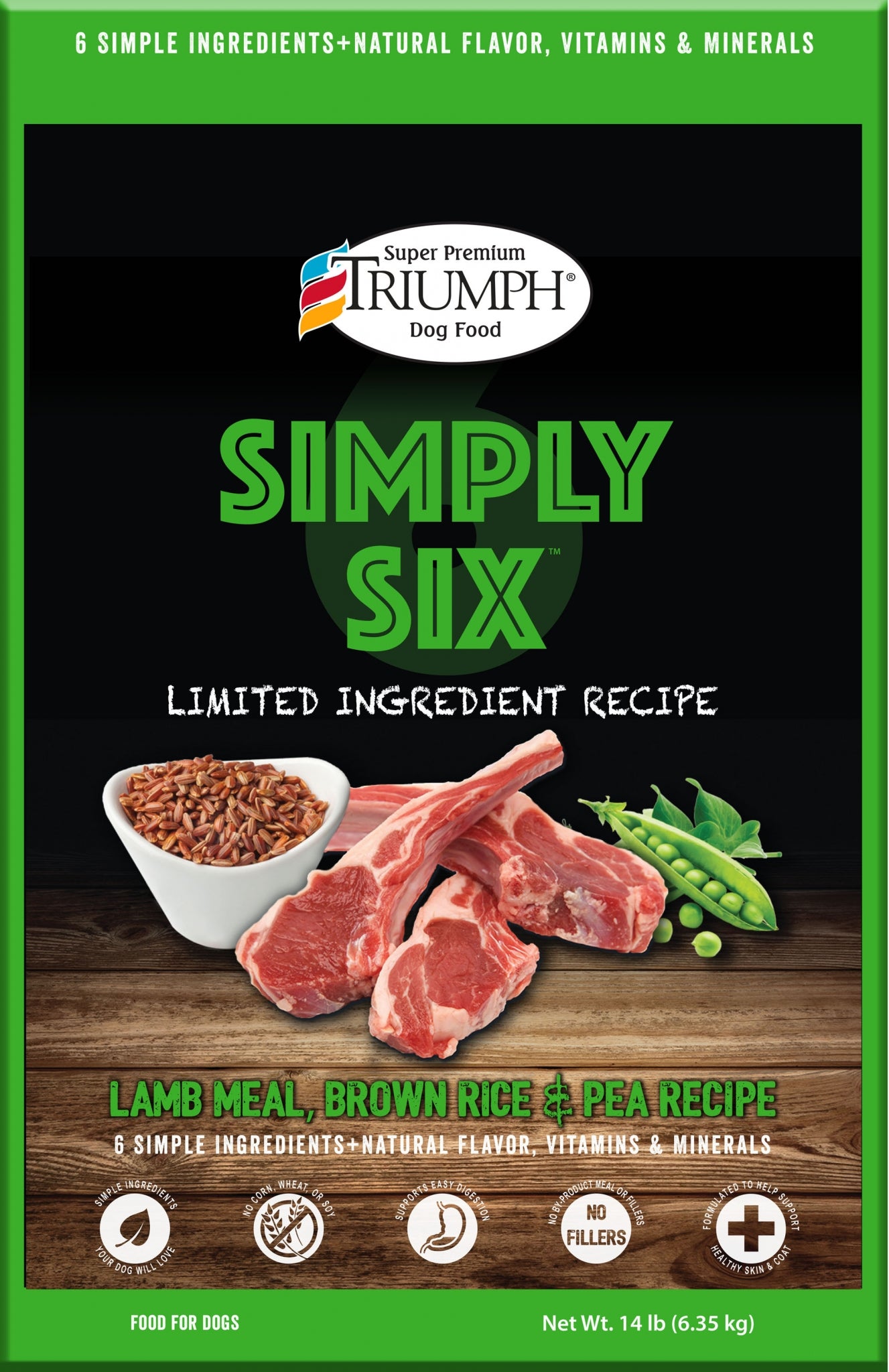 Triumph Simply Six Limited Ingredient Dog Food