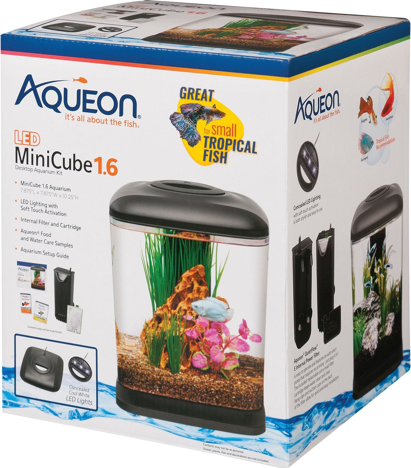 Led Mini Cube Aquarium Kit