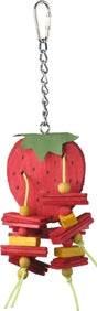 Happy Beaks Strawberry Bird Toy Small