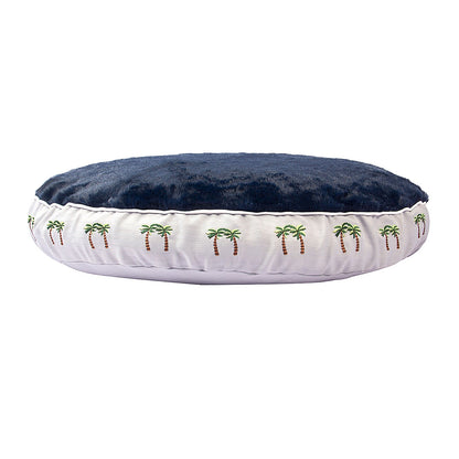 Halo Round Palm Trees Dog Bed