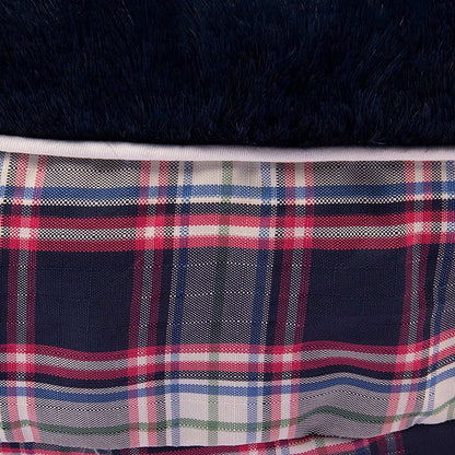 Halo Round Amber Perfect Plaid Dog Bed