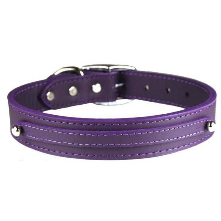 Signature Leather Slider Dog Collar